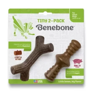 TINY 2-PACK BENEBONE MAPLE WOOD BACON FLAVOR