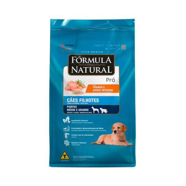 Ração Fórmula Natural PRO Filhote de Médio e Grande sabor Frango