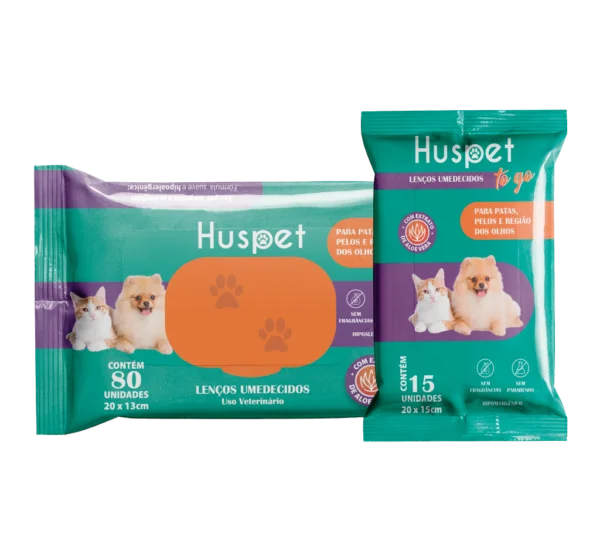 Lenço Umedecido 80 Folhas - Huspet