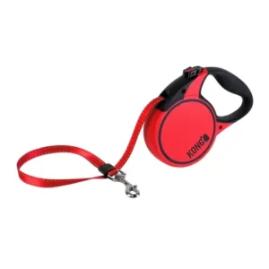 Guia retrátil S Kong 5m até 20kg Vermelha - PAW GUIA TERRAIN