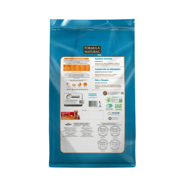 Ração FÓRMULA NATURAL PRO ADULTO MÉDIO/GRANDE Sabor Frango 20kg - Imagem 4