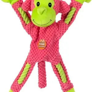 BRINQUEDO MACACO COM CORDA E 5 APIT 37CM
