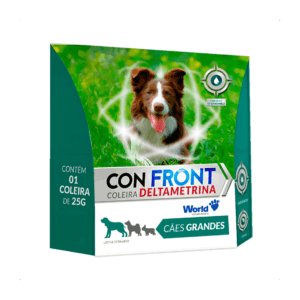 Coleira Antiparasitária Con Front Deltametrina 60cm para cães de grande porte